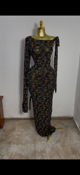 Robe Longue Évasée Florale