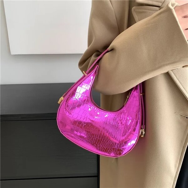 Mini sac de sortie métallique pour femme