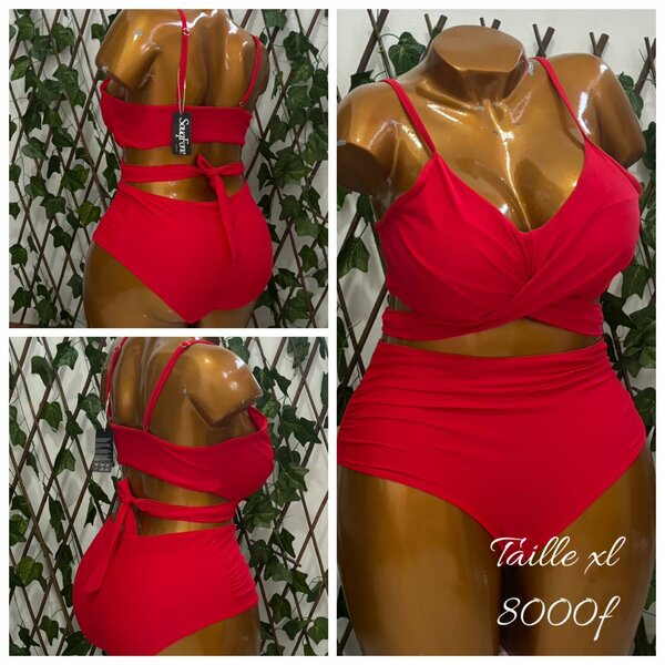Maillot de bain femme beau et confortable rouge