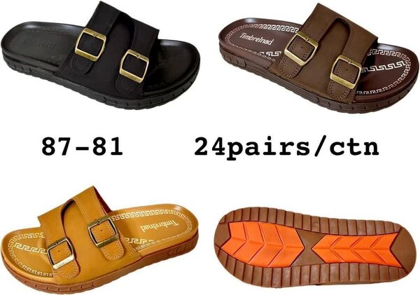 Sandales à boucles en cuir