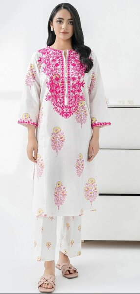 2 Piece Lawn Suit-Embroidered