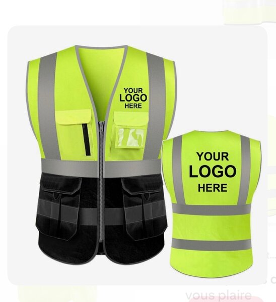 Gilet Réfléchissant Sécurité Personnalisable