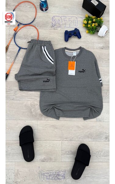 Ensemble sportif gris homme