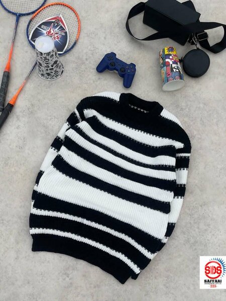 Pull rayé en tricot