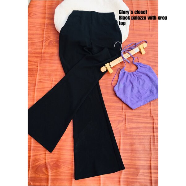 Palazzo with crop top