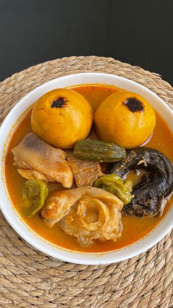 Foufou , sauce claire