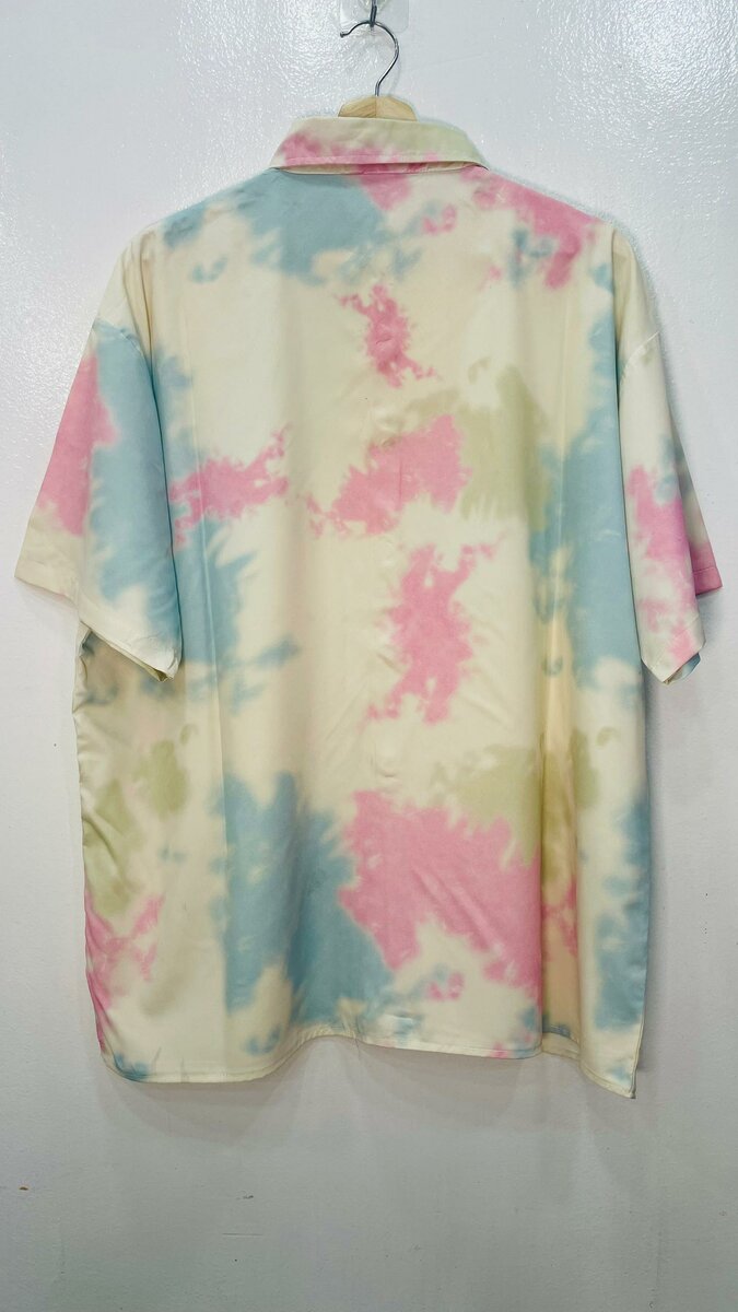 Chemise tie-dye multicolore