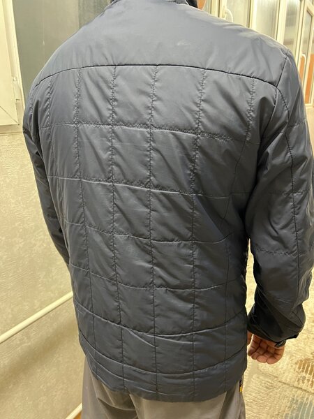 Куртка деми  темно-синего цвета