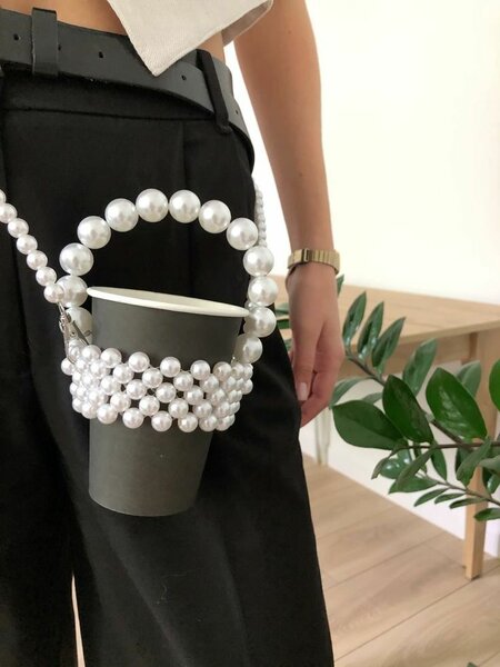 Porte-gobelet perlé élégant