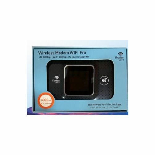 Wifi Pocket Universel 3.000 Mah Écran Couleur 12H Autonomie - Paramétré Tous Reseaux