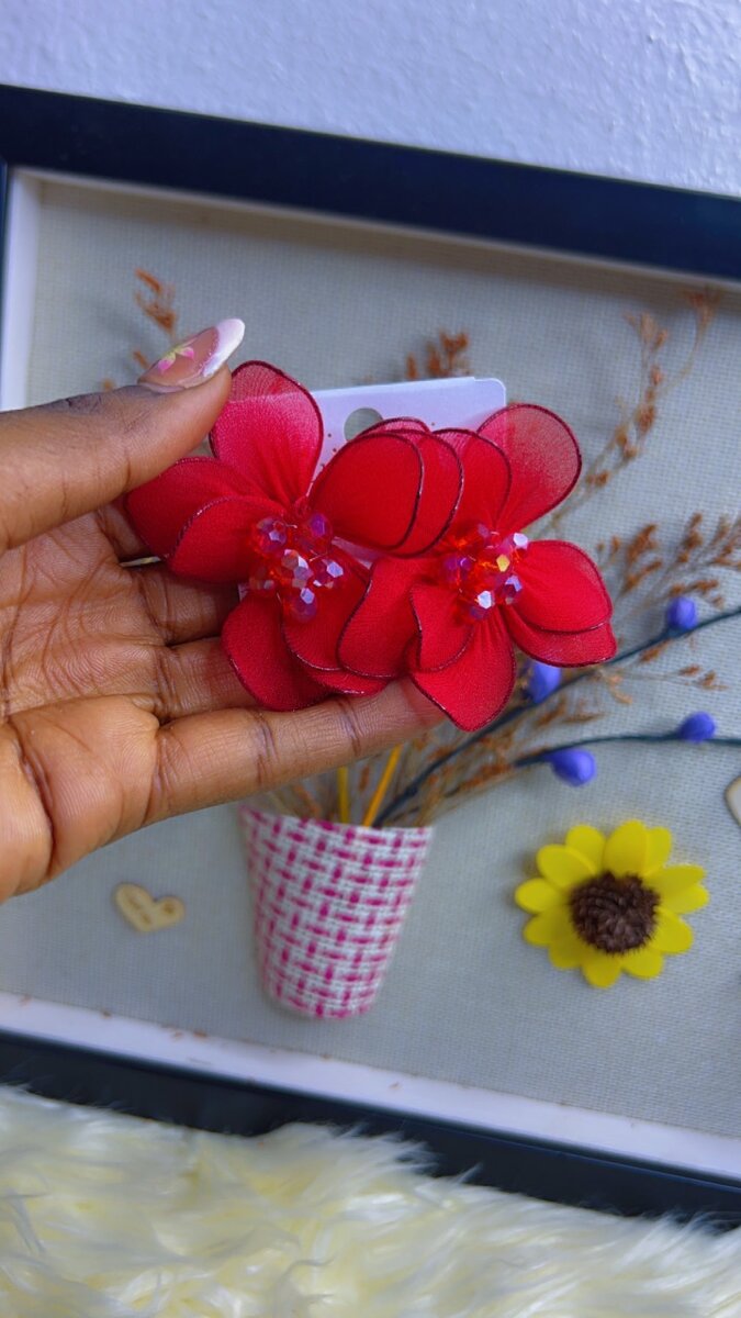 Floral earrings