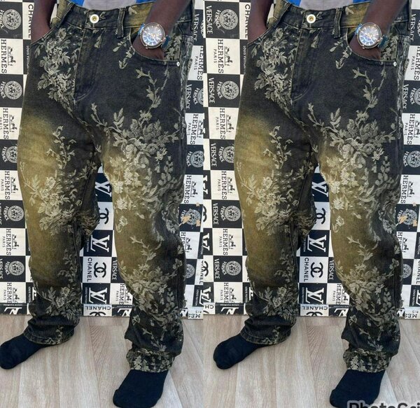 Pantalons en jean imprimés tendance