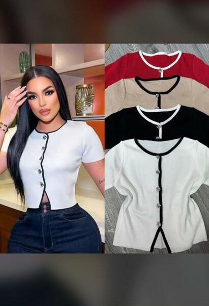 Blouse en tricot pour femmes