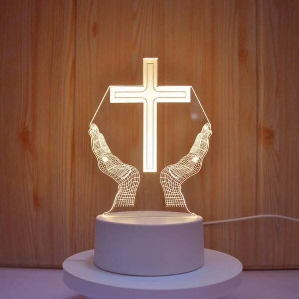 Lampe LED Religieuse 3D