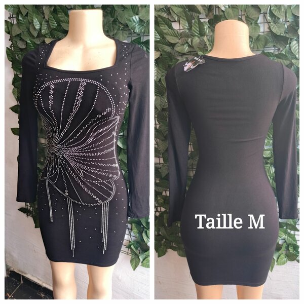 Robe élégante avec strass