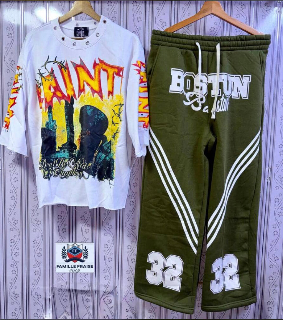 T-shirt et pantalon streetwear