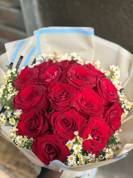 Bouquet de roses rouges