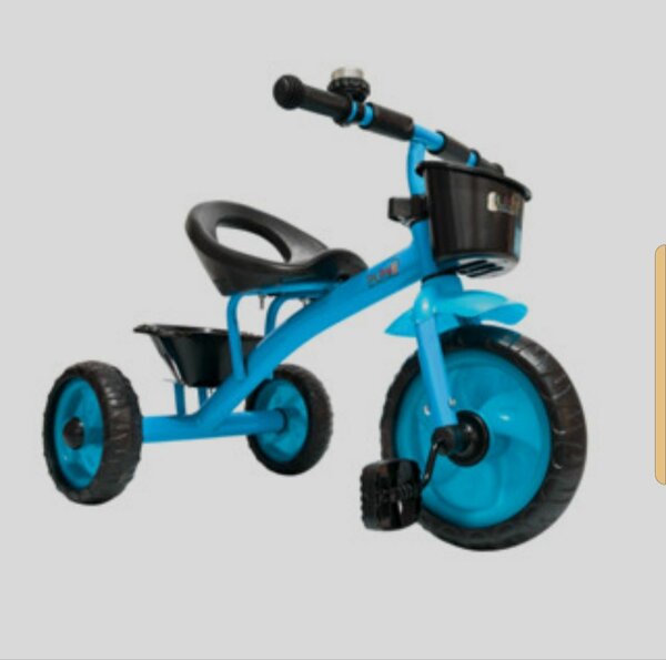 Tricycle enfant bleu robuste