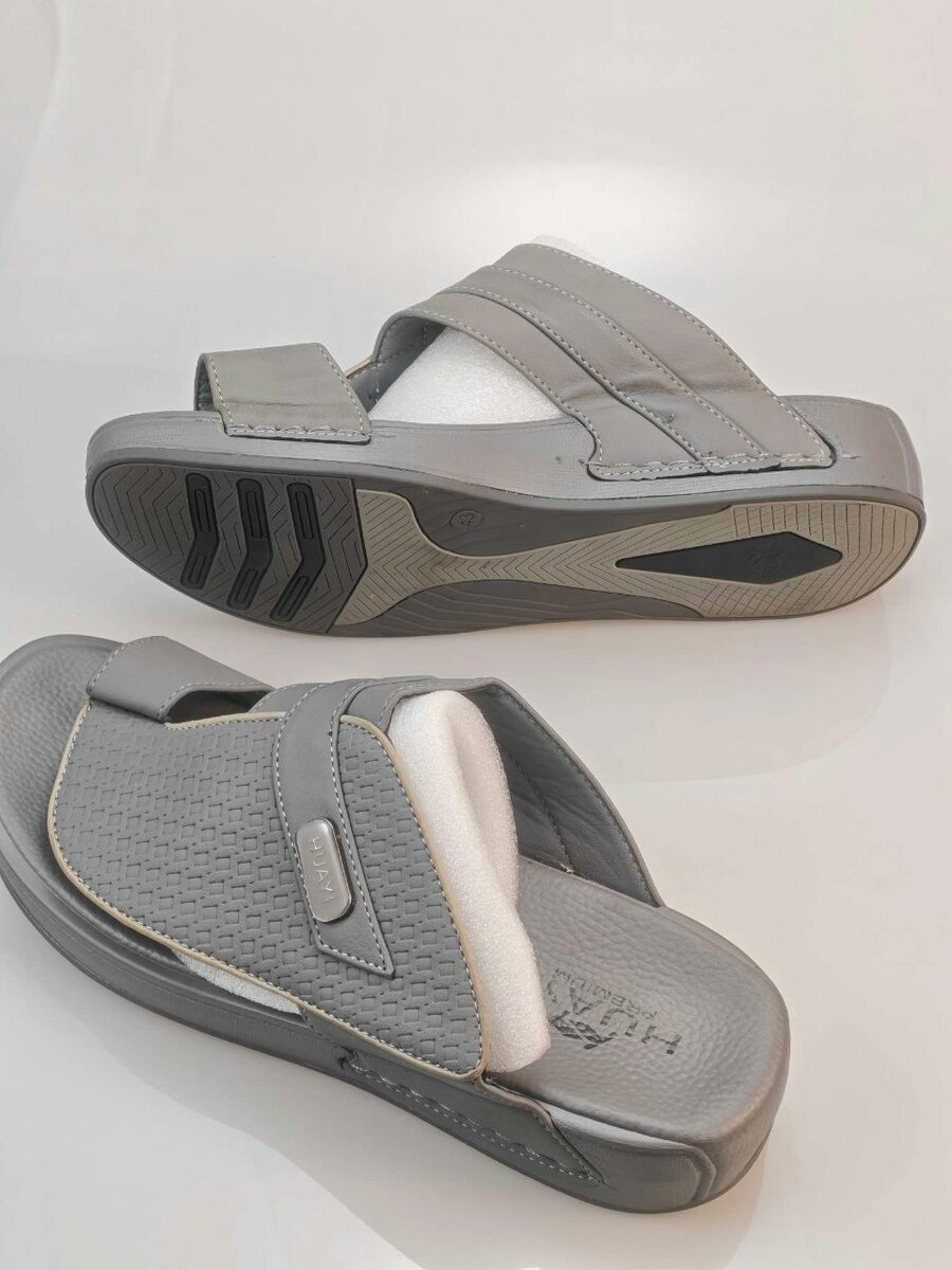 Sandales Confort Homme Gris