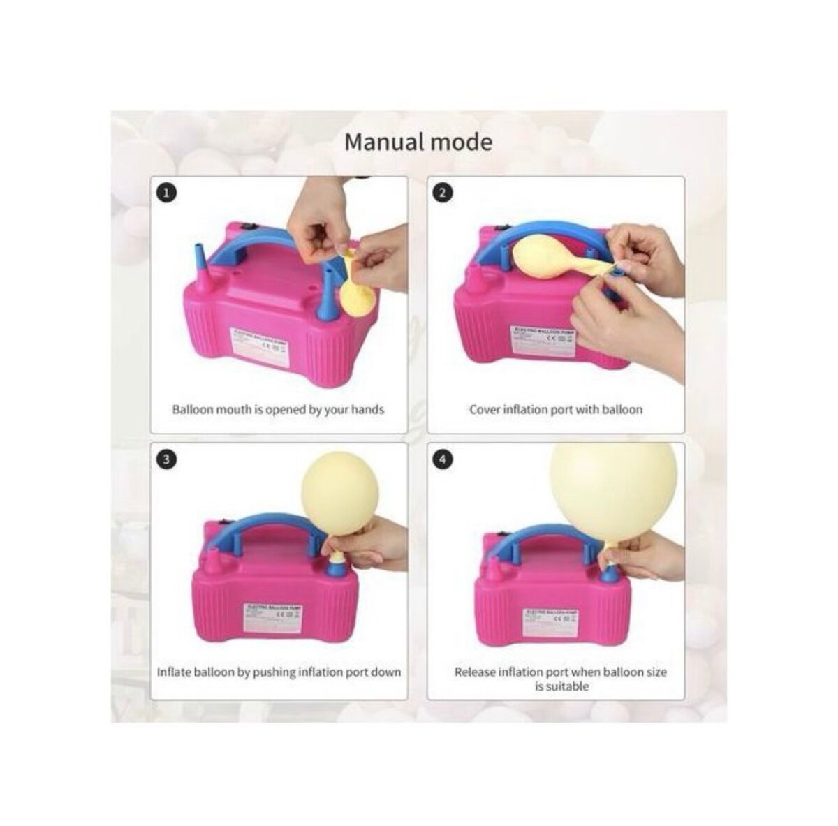 Pompe à ballon électrique, Pompe de soufflage de ballon