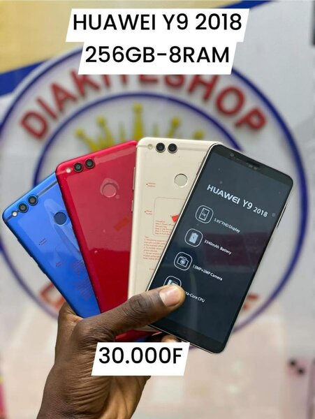 HUAWEI Y9 2018 colis 256Go/8go