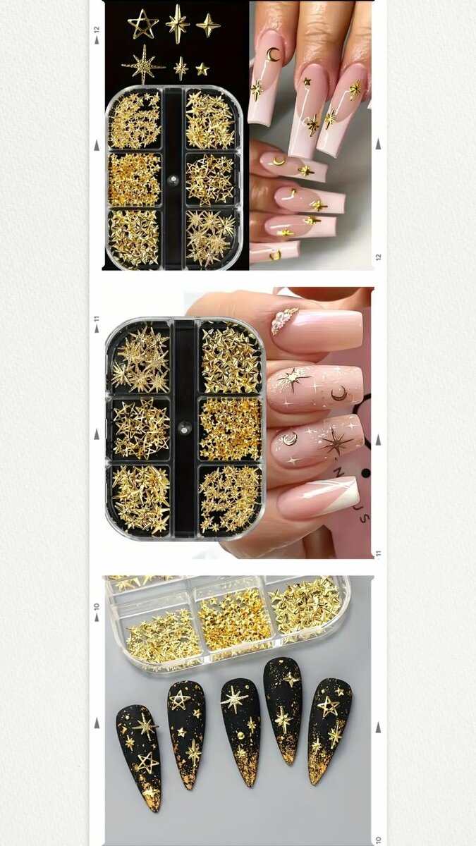 Éléments de décoration pour ongles