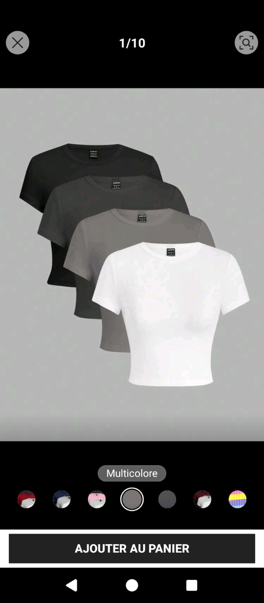 T-shirts basiques à l'unité