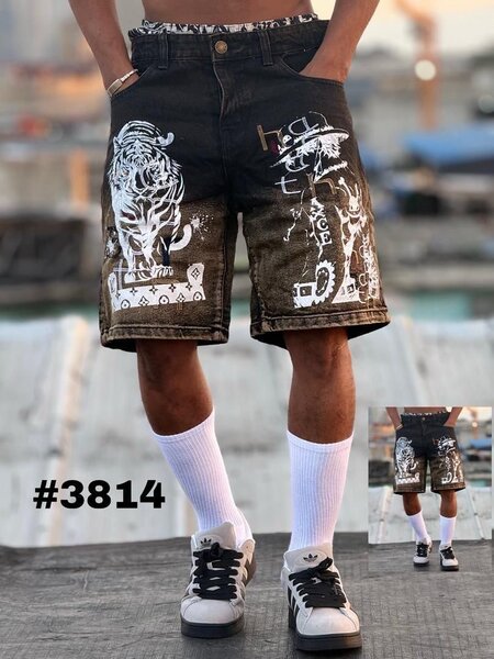 Shorts streetwear homme graffiti