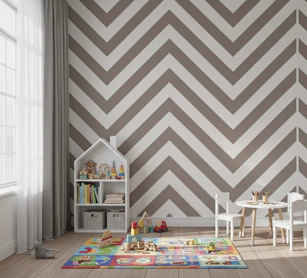 Papier peint à chevrons élégant