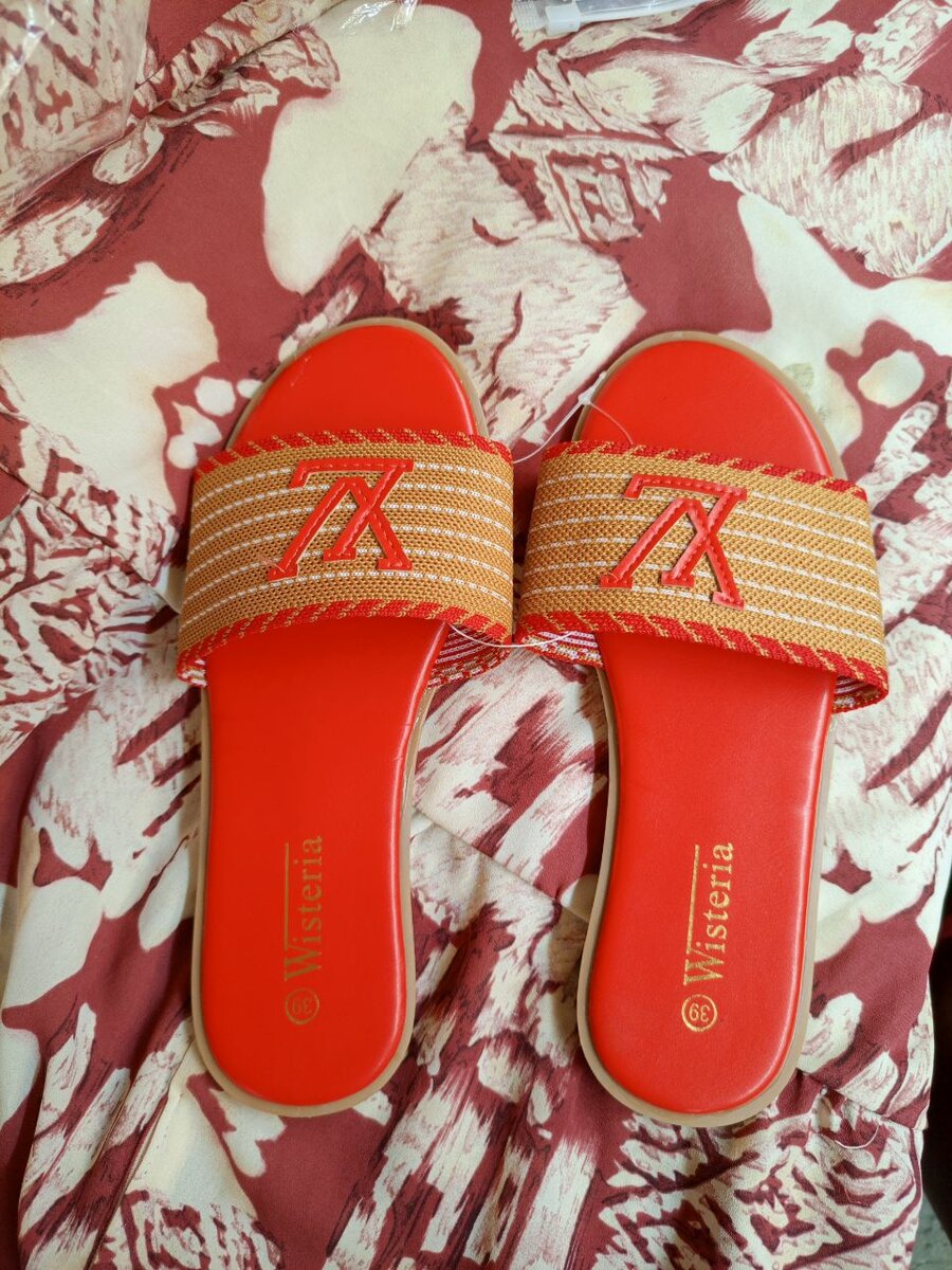 Ladies down slippers