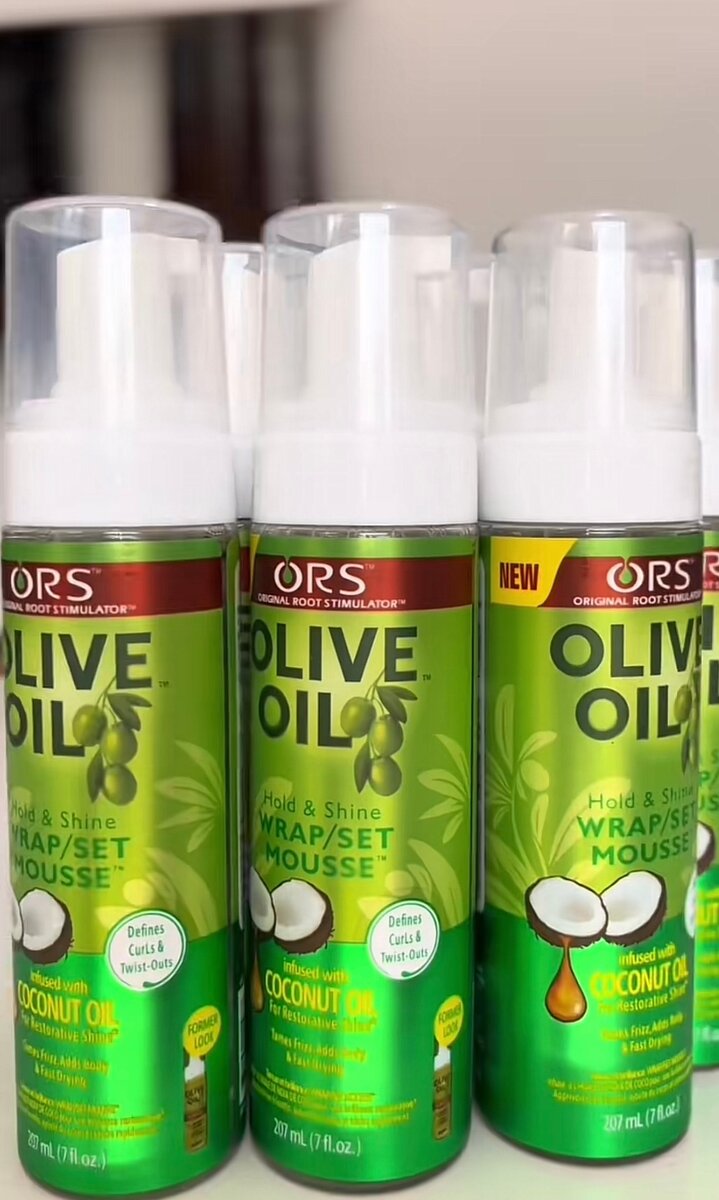 Mousse coiffante à l'huile d'olive