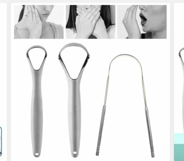 3-in-1 Stainless Steel Tongue Scraper
