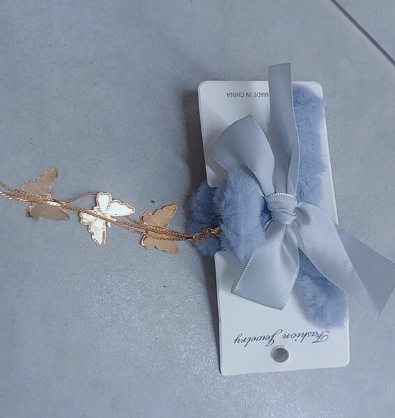 2 Barrettes peluches Papillon