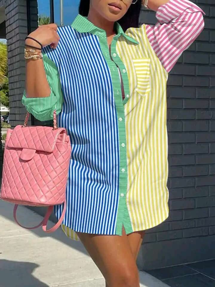 Robe Chemise Élégante Femme