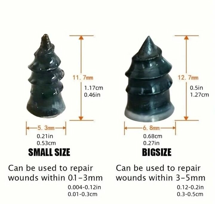 10pcs Synthetic Rubber Tyre Repair Nails