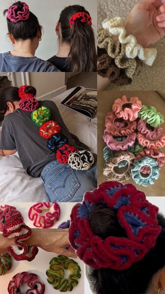 Scrunchies en laine