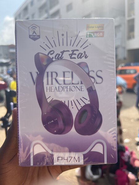 Écouteurs sans fil oreille de chat