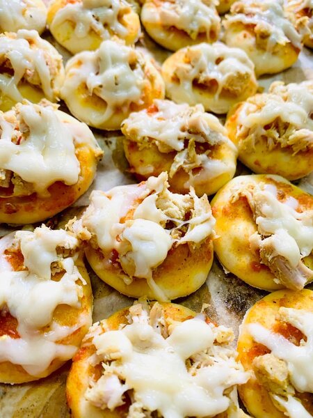 Mini pizzas aux poulets