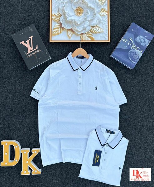 Polo en piqué blanc élégant