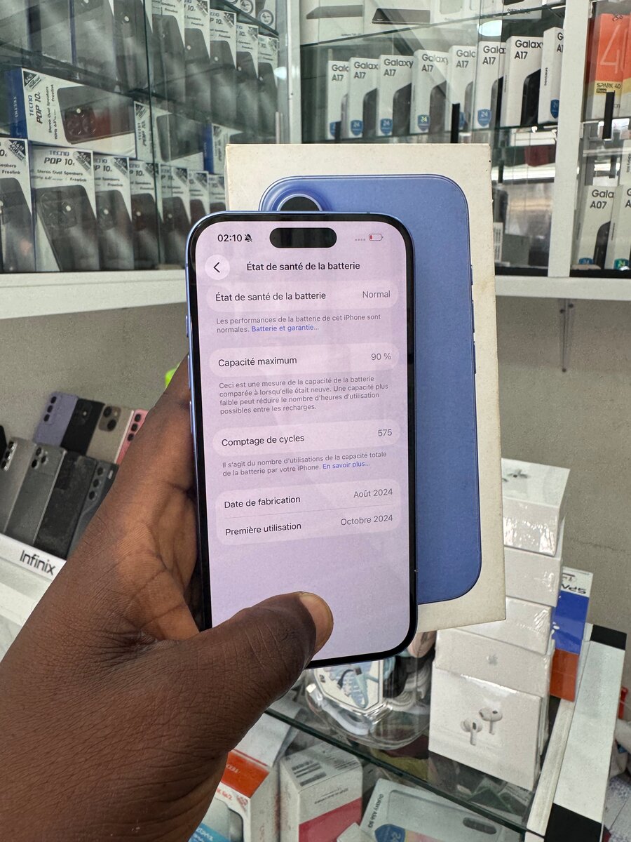 iPhone 16 Bleu 128 Go Neuf