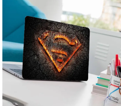 Superman Logo Laptop Back Skin-Laptop Skin Vinyl Sticker Decal, 13 13.3 14.6 15 15.4 15.6 inch Laptop Skin Sticker Cover For All Laptops