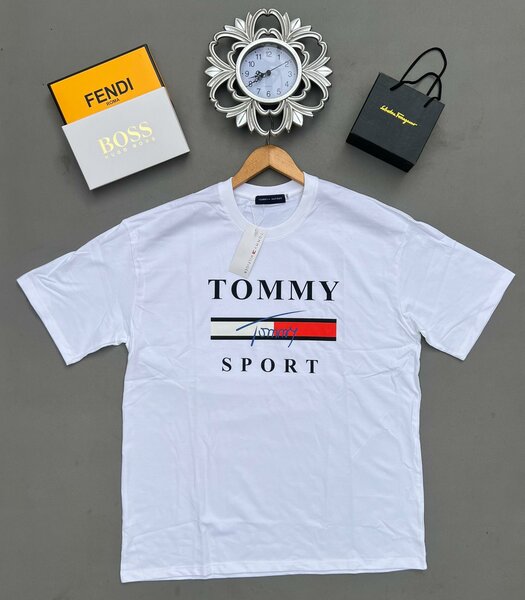 T-shirt blanc Tommy Sport