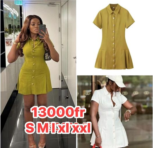 robe courte sans manches