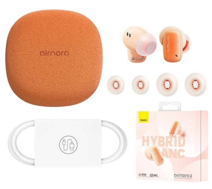 Casque sans fil Baseus Baseus Air Nora 2 (orange)