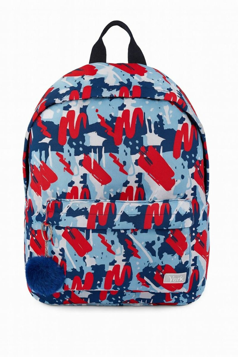 Sac à dos graphique multicolore