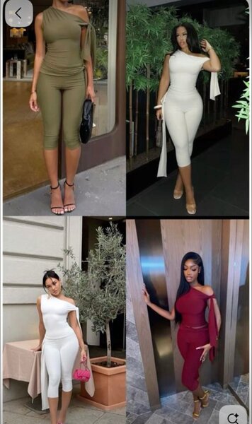 Combinaison asymétrique élégante