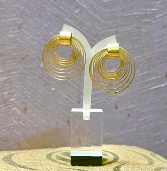 Boucles d'oreilles dorées