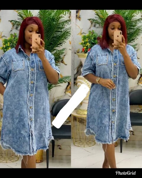 Robe en jean décontractée