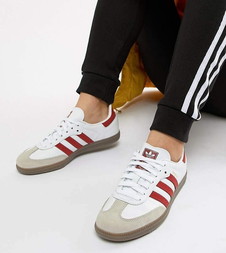 ADIDAS SAMBA RED AND WHITE