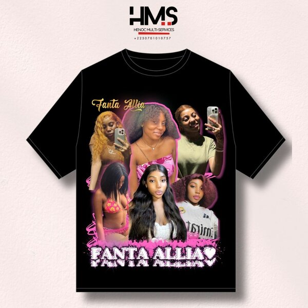 T-shirt photo personnalisé